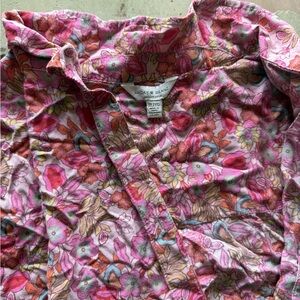 Lucky Brand Pink Floral Blouse